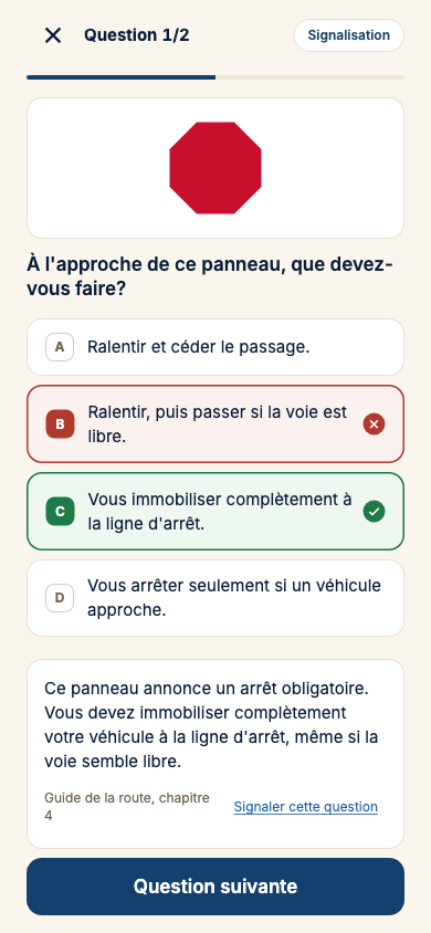 Une question de pratique, corrigée et expliquée